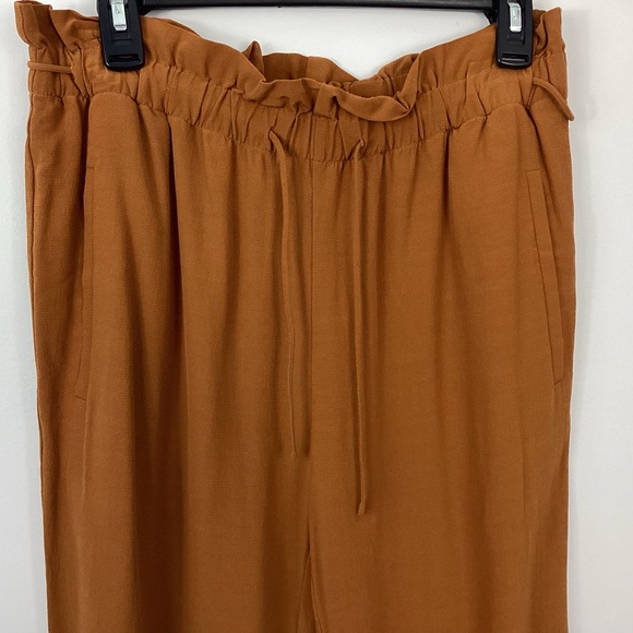 Eileen Fisher Paperbag Tencel Viscose Straight Leg Crepe Pants Size Small - Picture 3 of 8